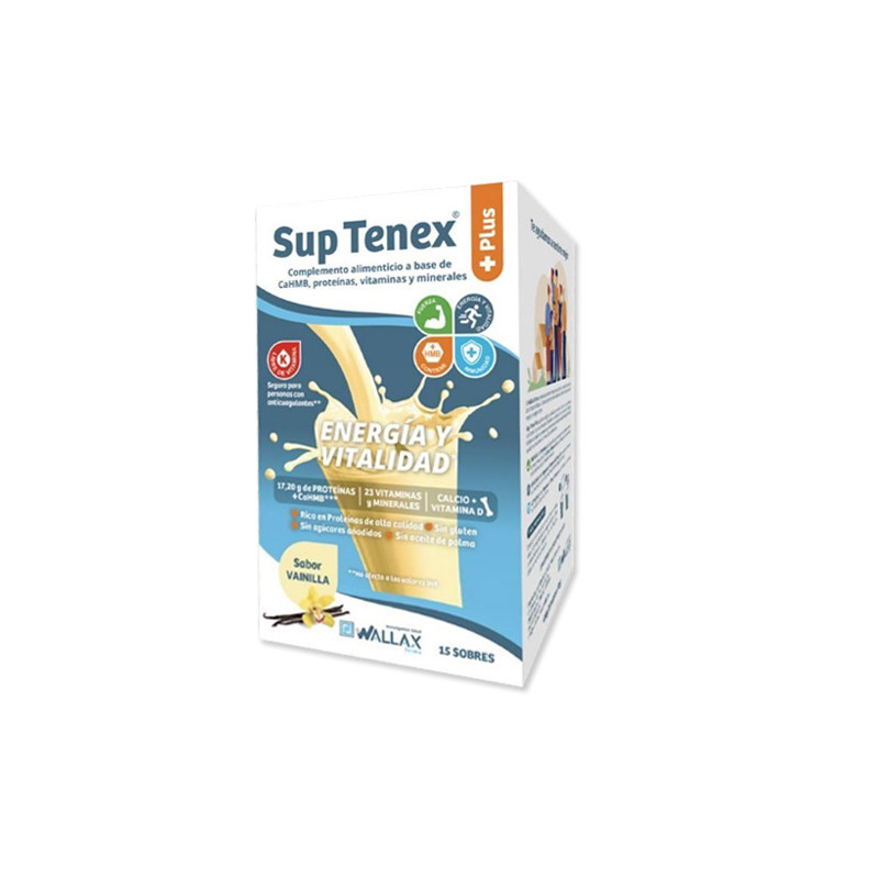 Sup Tenex +Plus Energia y Vitalidad Vainilla 15 Sobres