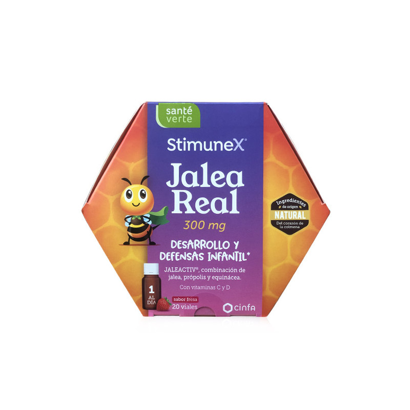 Sante Verte Stimunex Jalea Real 300mg Infantil Defensas 20 Viales