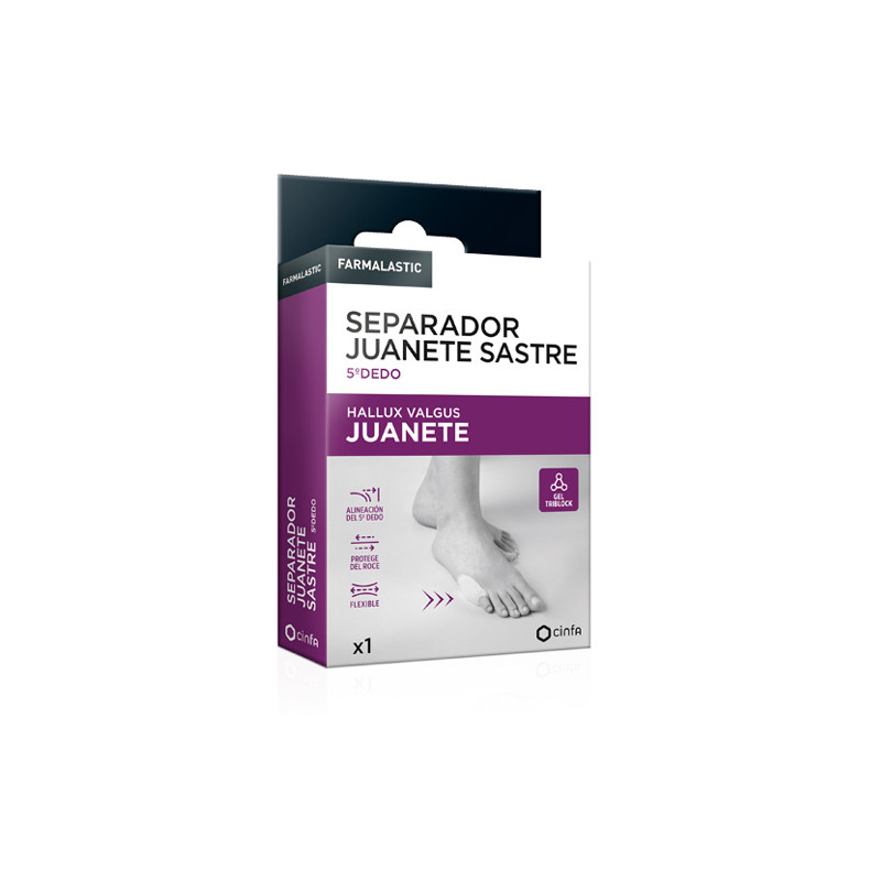 Farmalastic Separador Juanete Sastre 5º Dedo Juanete T-U 1 Ud