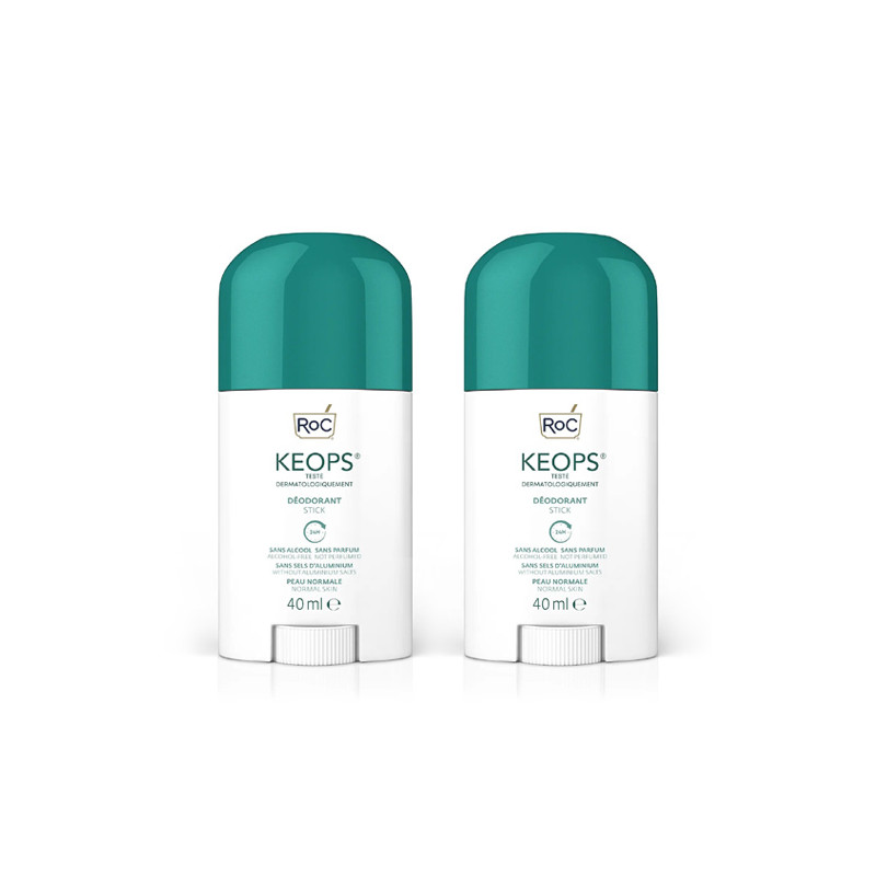 Roc Keops Desodorante Stick Piel Normal Duplo 2x40ml