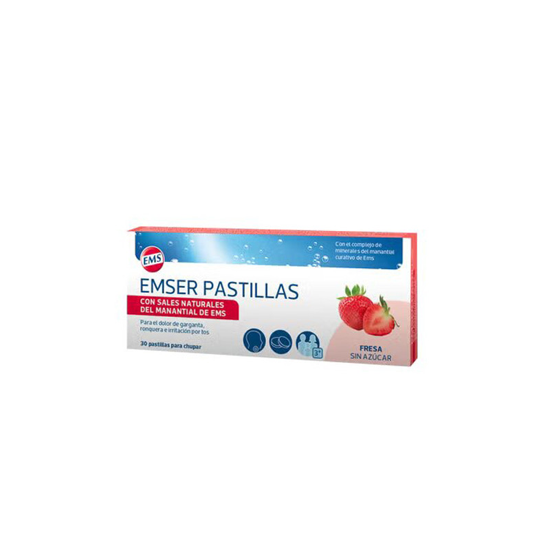 Emser Pastillas para Chupar Fresa 30 Uds