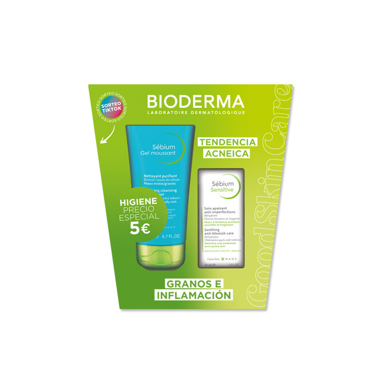 Bioderma Sebium Sensitive 30ml + Gel Limpiador 200ml