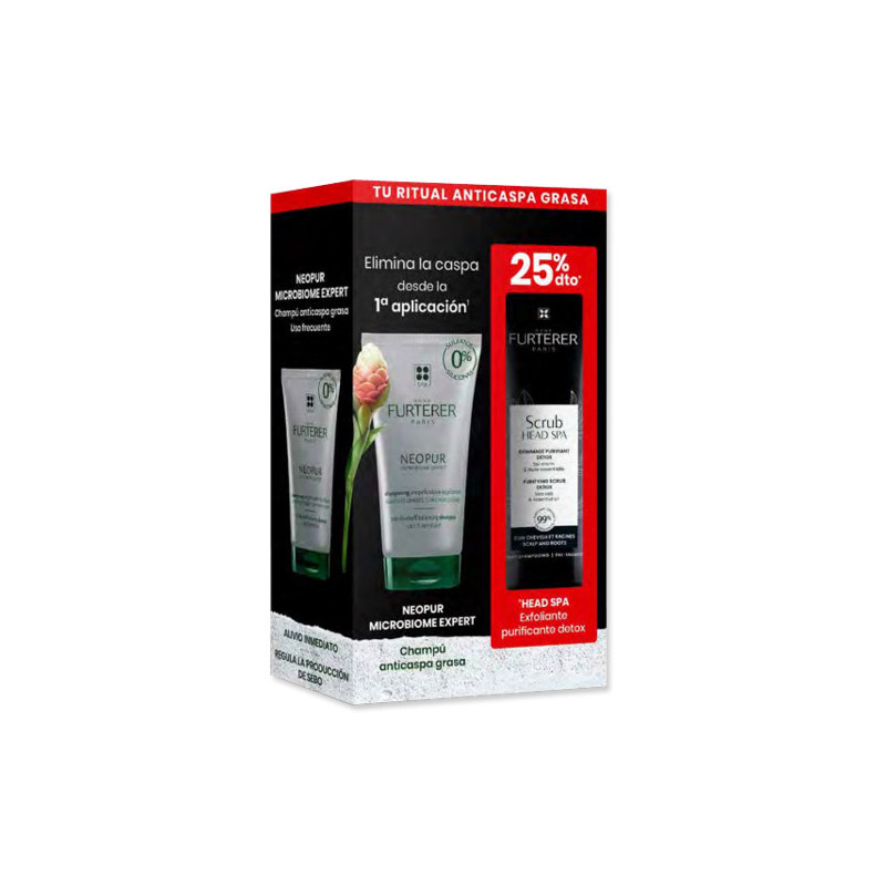 Rene Furterer Neopur Champu Anticaspa Grasa 150ml + Scrub 150ml