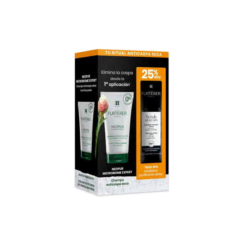 Rene Furterer Neopur Champu Anticaspa Seca 150ml + Scrub 150ml