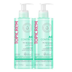 Topicrem AC Gel Limpiador Purificante Duplo 2x400ml