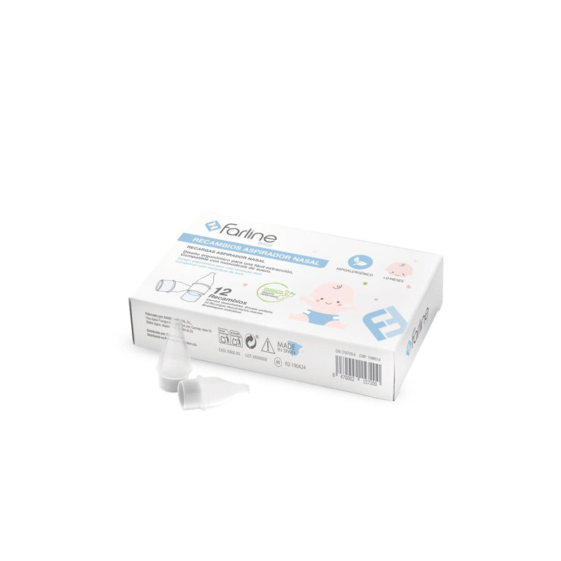 Farline Bebe Recambios Aspirador Nasal 12Uds