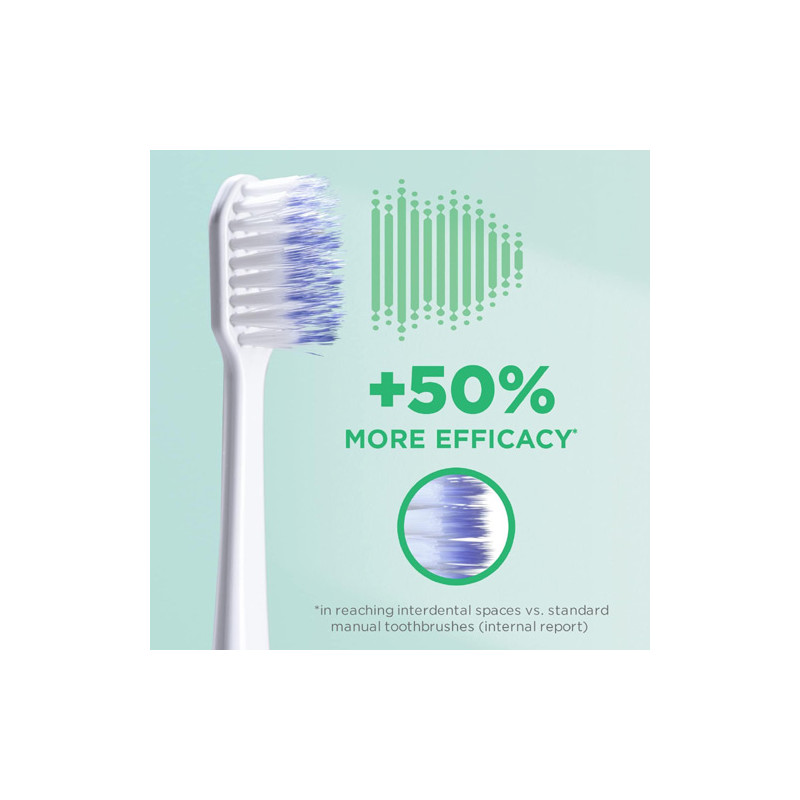 Gum Sonic Daily Cepillo Dental a Pilas Suave Blanco-Negro 2Uds