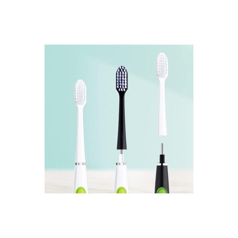Gum Sonic Daily Cepillo Dental a Pilas Suave Blanco-Negro 2Uds