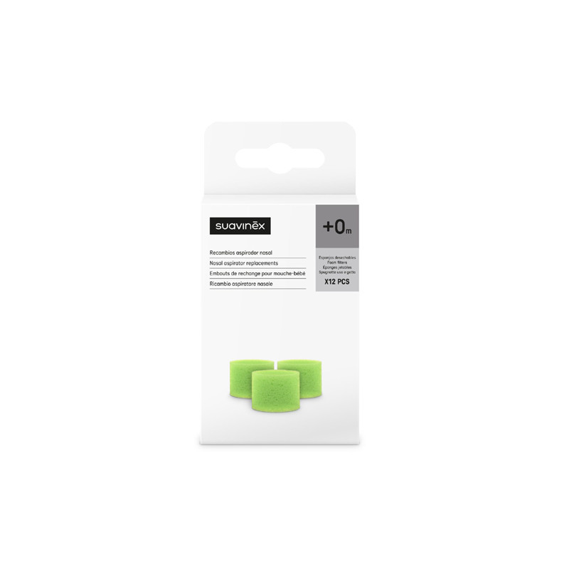 Suavinex Recambios Aspirador Nasal 0m+ 12Uds