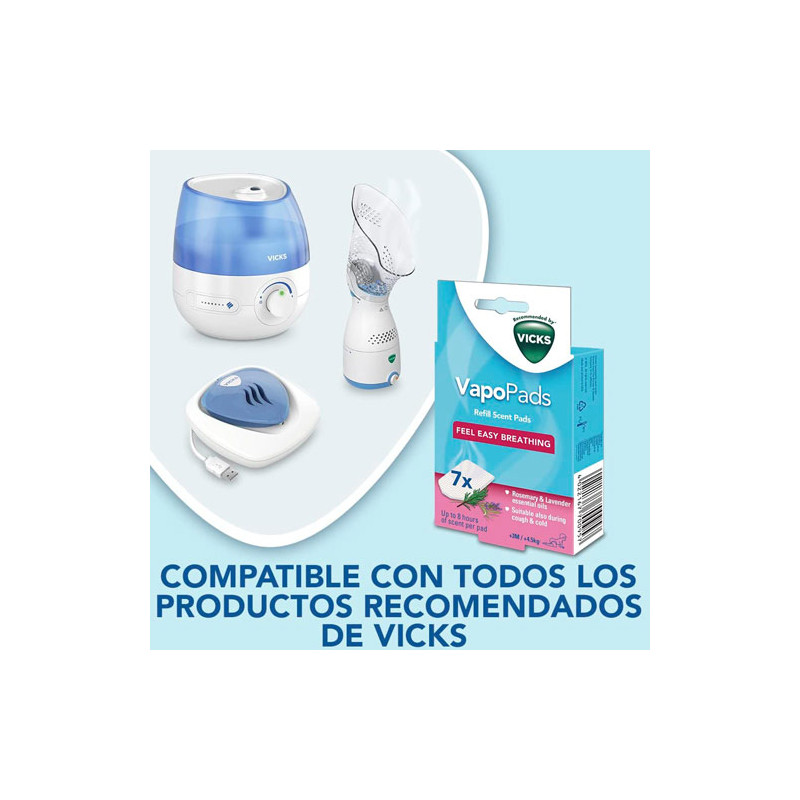 Vicks Vapopads Pastillas Recambio Lavanda y Romero 7Uds