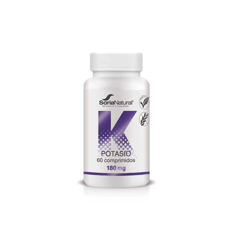 Soria Natural K Potasio 180mg 60Comp