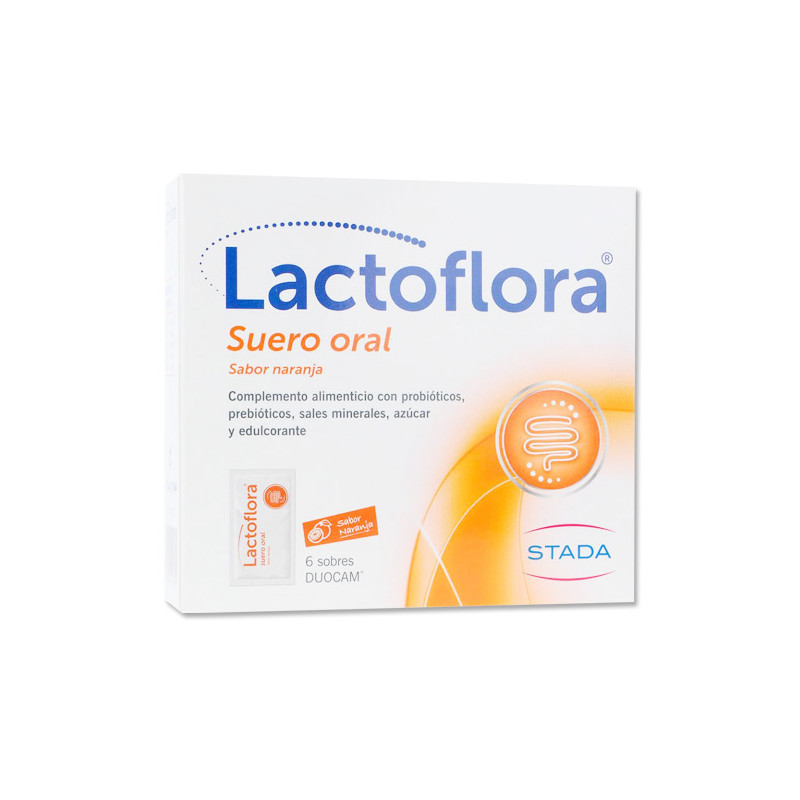 Lactoflora Suero Oral Sabor Naranja 6Sobres