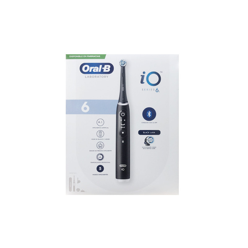 Oral-B iO6 Cepillo Dental Electrico Negro + 4 Recambios
