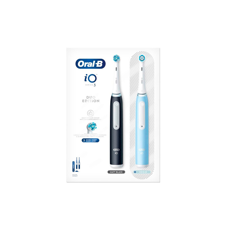 Oral-B iO3 Cepillo Dental Electrico Duo Edition Negro + Azul