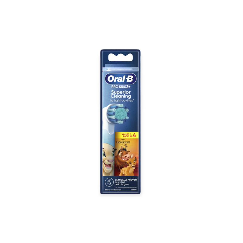 Oral-B Pro Kids3+ Recambio Cepillo Dental Electrico Rey Leon 4Uds