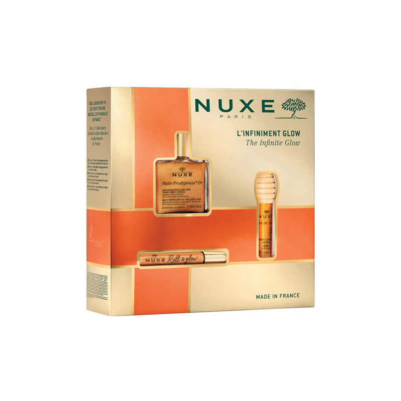 Nuxe Huile Prodigieuse Or Aceite 50ml +Roll&Glow 8ml +Labial 10ml