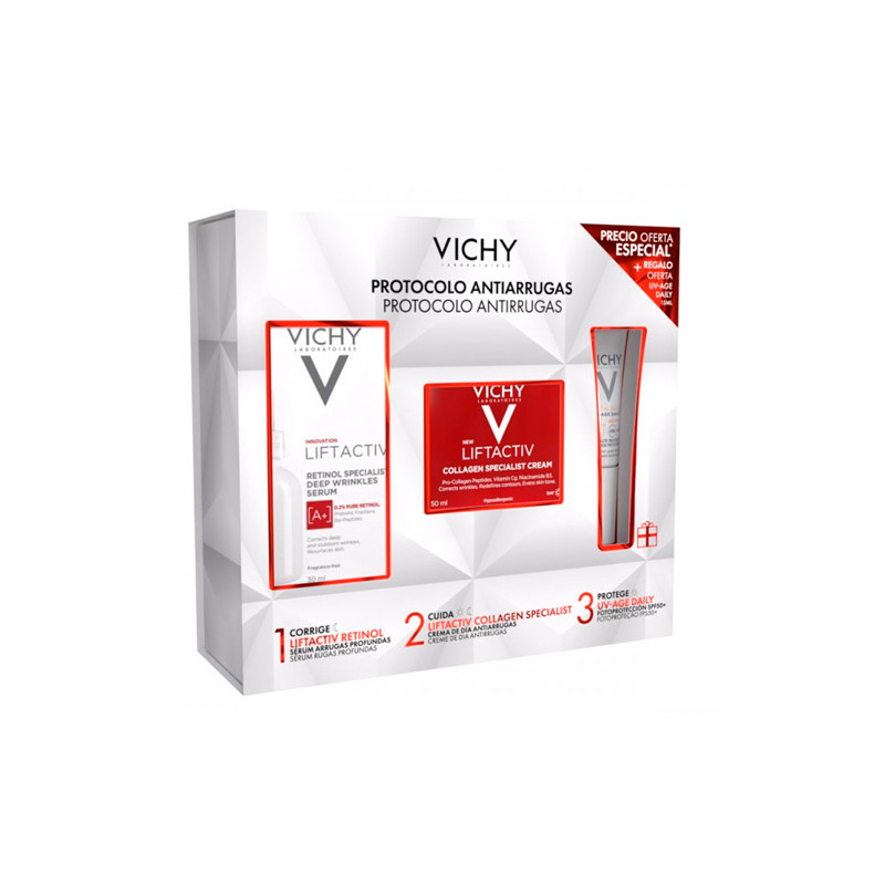 Vichy Liftactiv Retinol Serum 30ml + Crema 50ml + UV-Age 15ml