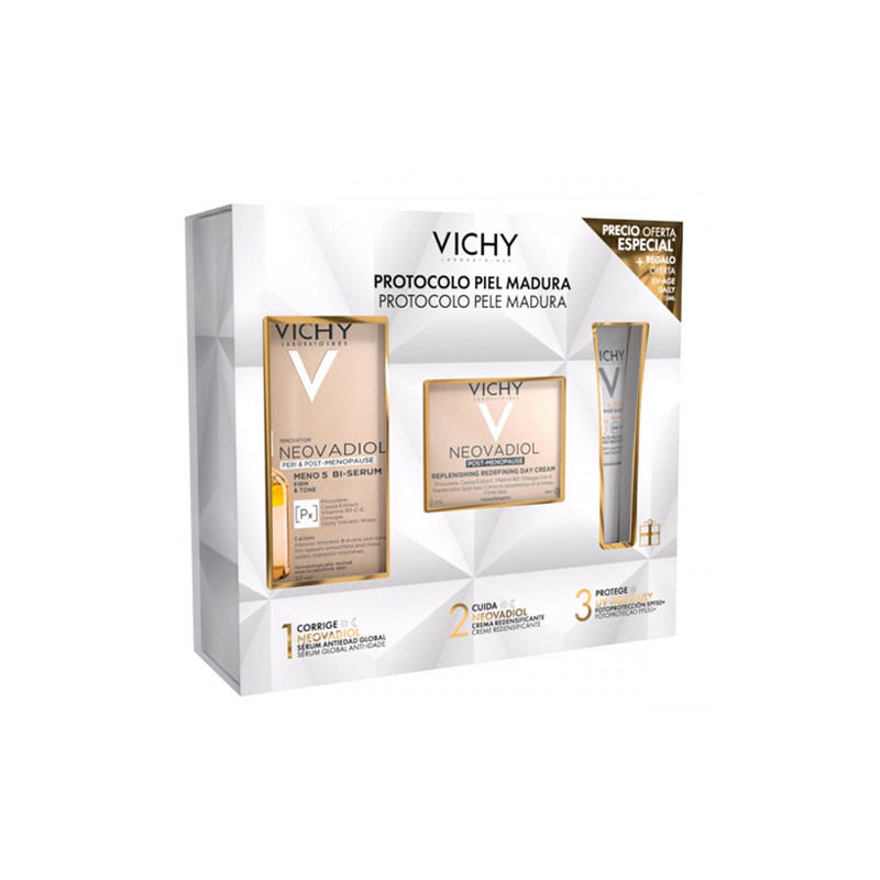 Vichy Neovadiol Meno 5 Bi-Serum 30ml +Crema Dia 50ml +UV-Age 15ml