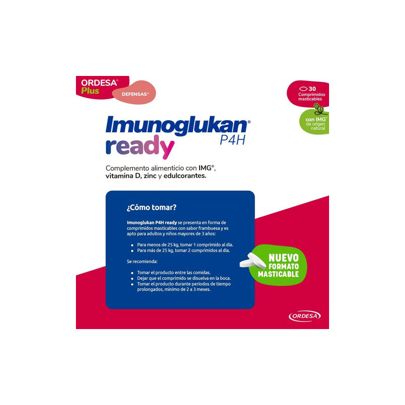 Imunoglukan P4H Ready 30Comp Masticables