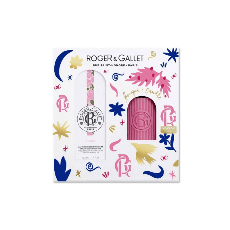 Roger Gallet Rose Agua Perfumada 100ml + Vela