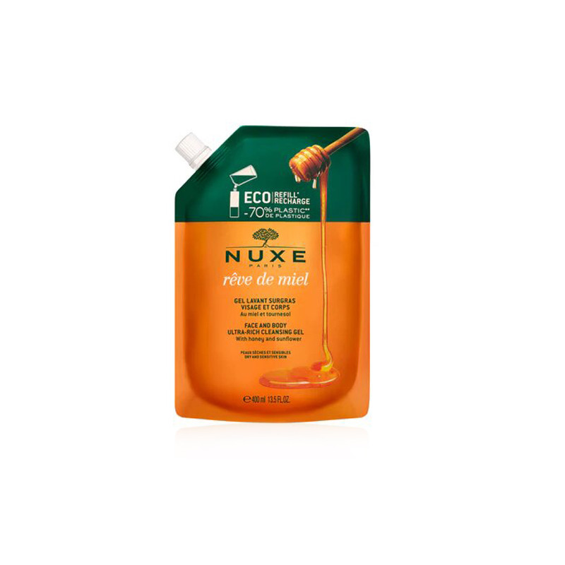 Nuxe Reve de Miel Gel Limpiador Cara y Cuerpo Recarga 400ml