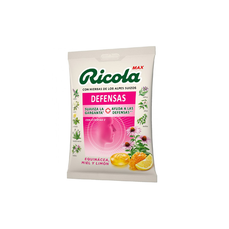 Ricola Max Defensas Caramelos Equinacea Miel y Limon 70gr