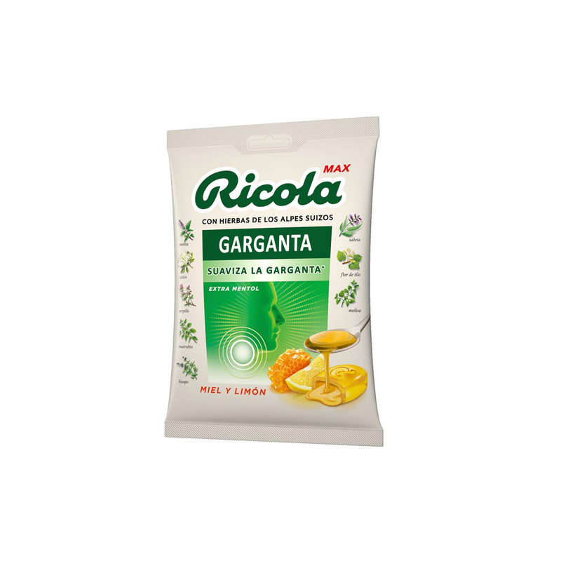 Ricola Max Garganta Caramelos Miel y Limon 68gr