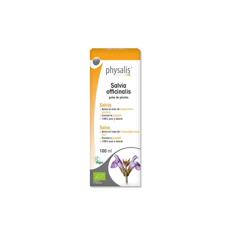 Physalis Salvia Officinalis Gotas de Plantas 100ml