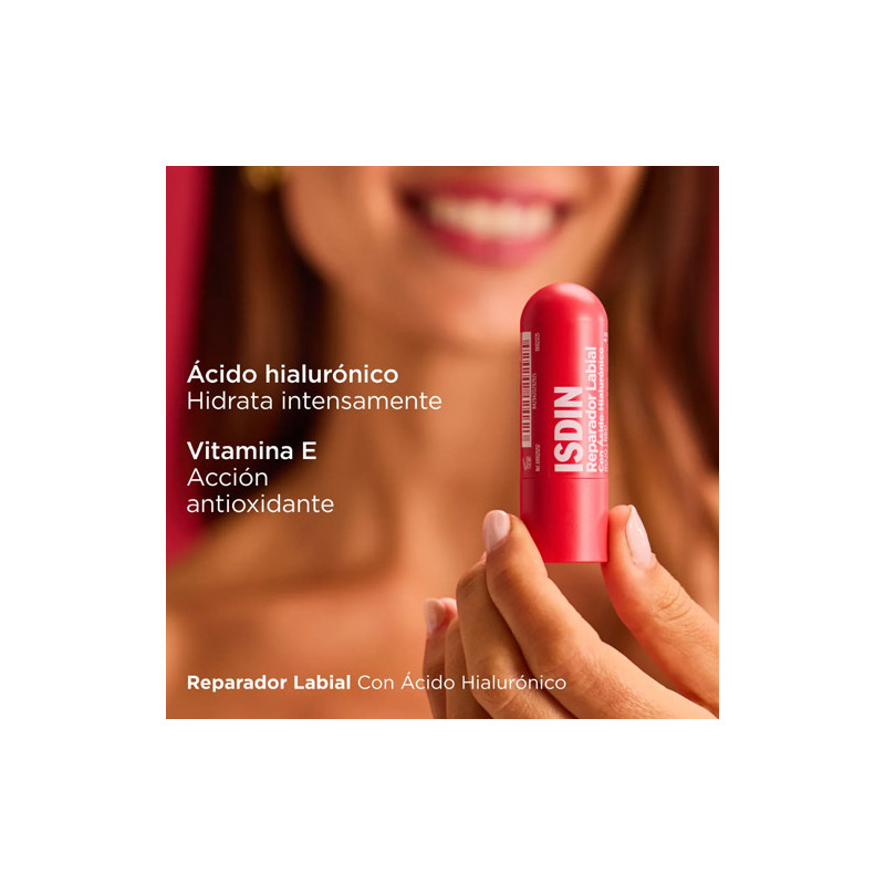 Isdin Reparador Labial con Acido Hialuronico Rojo 4gr