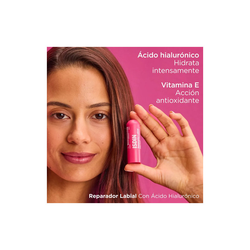 Isdin Reparador Labial con Acido Hialuronico Rosa 4gr