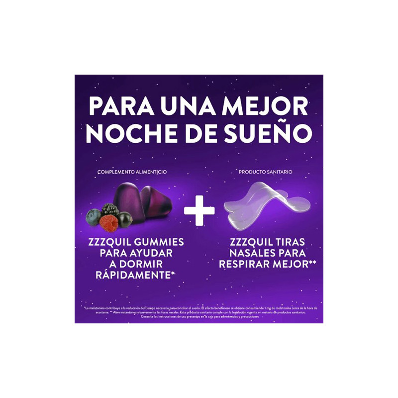Vicks Zzzquil Sueño Tiras Nasales 26Uds