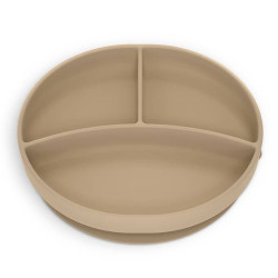 Suavinex Selection Plato Silicona Aprendizaje Divisiones Beige