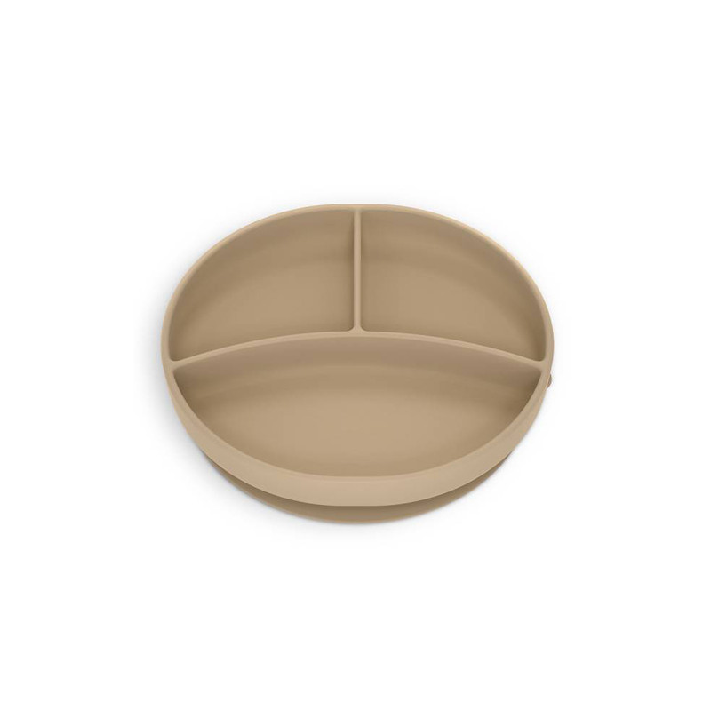 Suavinex Selection Plato Silicona Aprendizaje Divisiones Beige