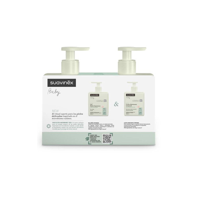 Suavinex Gel Baño Espumoso 500ml + Leche Hidratante 500ml
