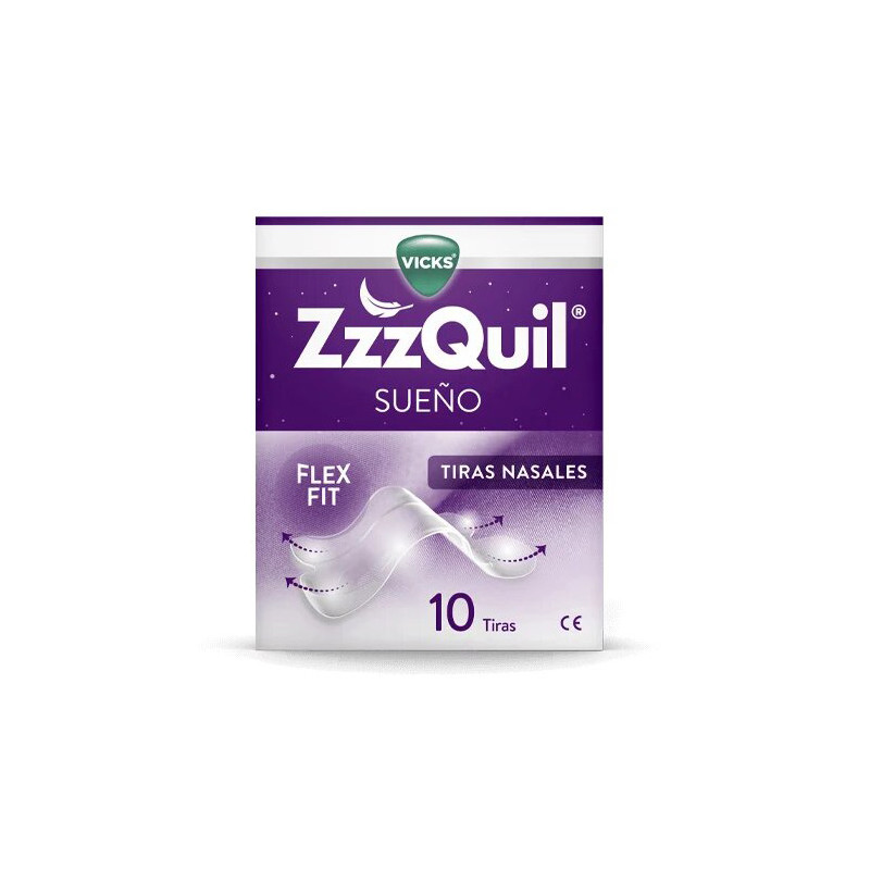 Vicks Zzzquil Sueño Tiras Nasales 10Uds