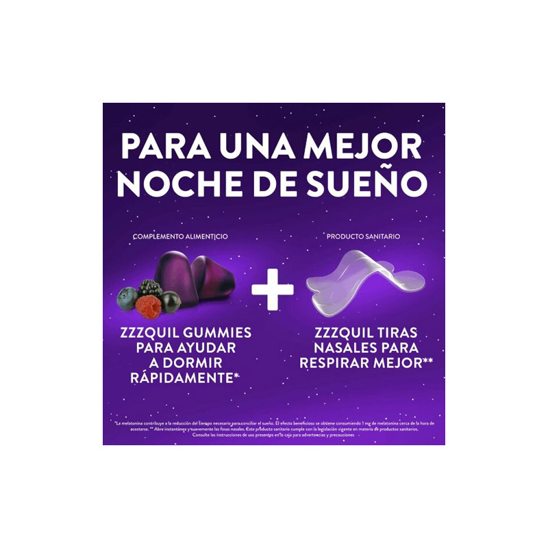 Vicks Zzzquil Sueño Tiras Nasales 10Uds