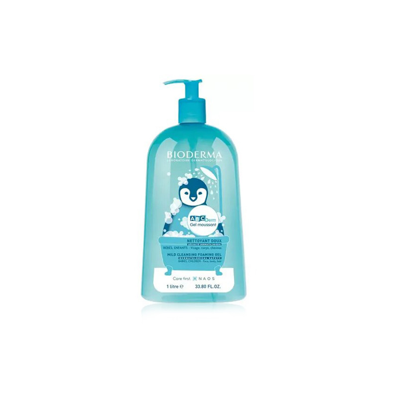 Bioderma ABCDerm Gel Limpiador Espumoso Suave 1L