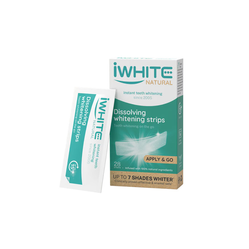Iwhite Natural Tiras Blanqueadoras Disolubles 28Uds