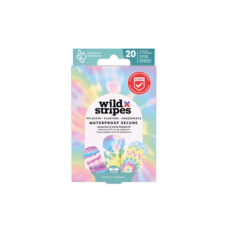 Wild Stripes Waterproof Secure Apositos Arcoiris Surtido 20Uds
