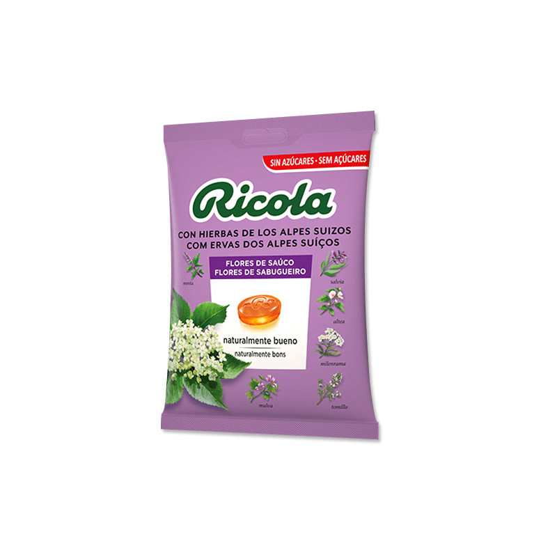 Ricola Caramelos Flores de Sauco sin Azucar Bolsa 70gr