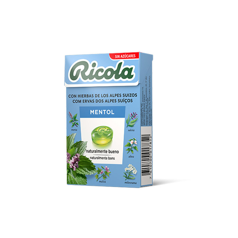 Ricola Caramelos Mentol sin Azucar 50gr