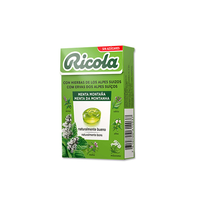 Ricola Caramelos Menta Montaña sin Azucar 50gr