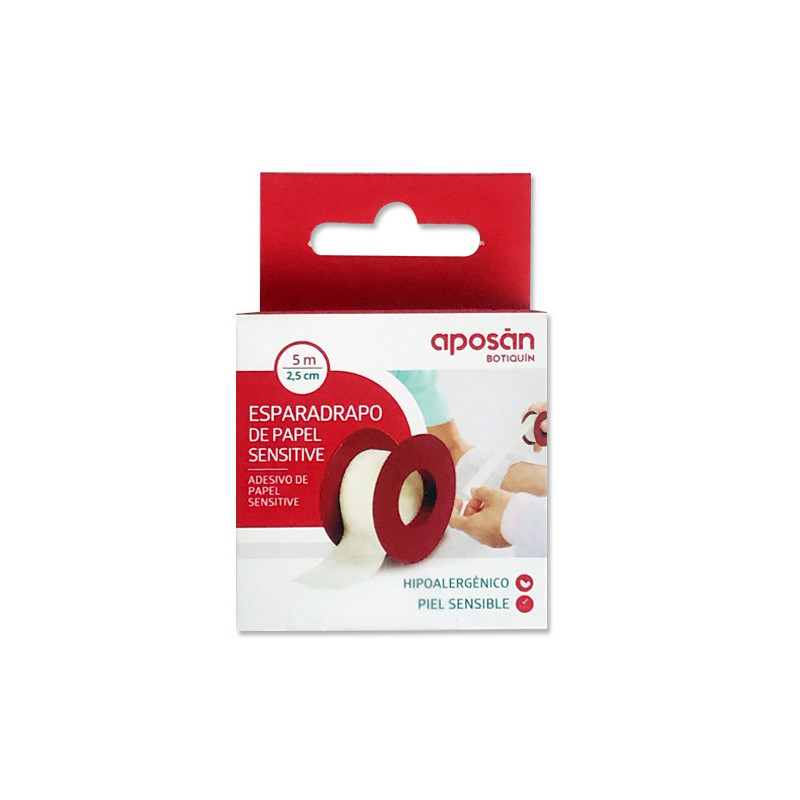 Aposan Botiquin Esparadrapo Papel Sensitive 2,5cmx5m