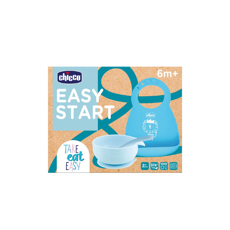 Chicco Easy Start Vajilla Azul 3 Piezas 6m+