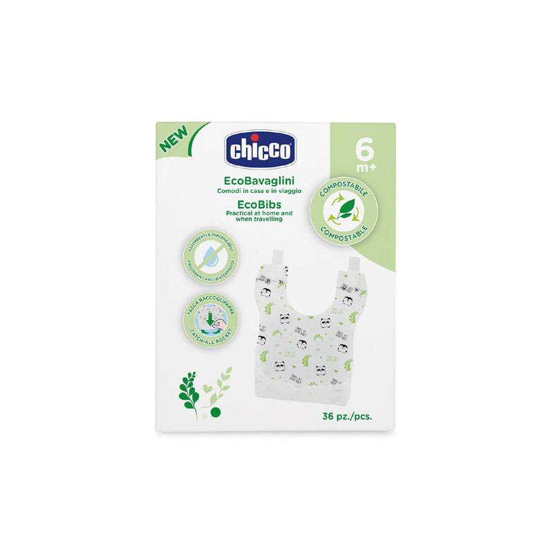 Chicco Baberos Monouso Biodegradables 36Uds