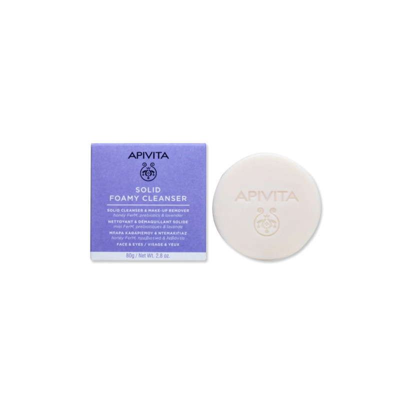Apivita Jabon Limpiador y Desmaquillante Solido 80gr