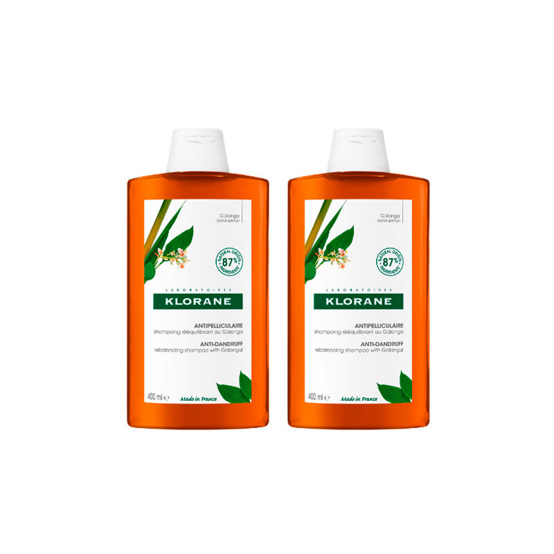 Klorane Champu Anticaspa a la Galanga Duplo 2x400ml
