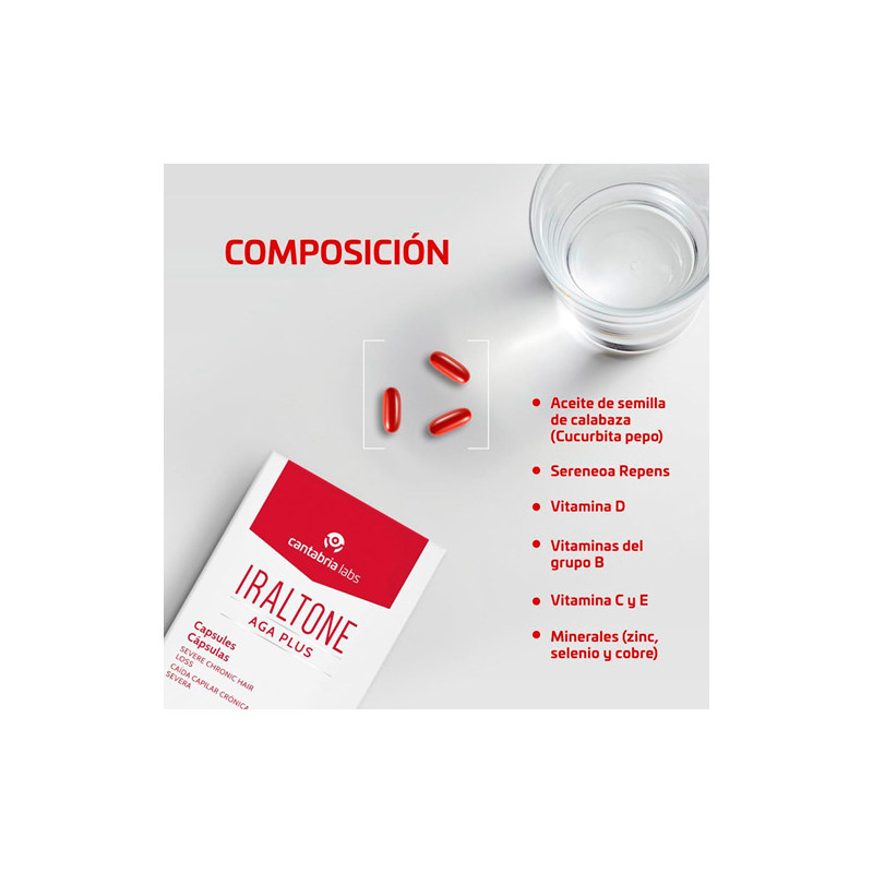 Iraltone Aga Plus Anticaida Capilar Duplo 2x60Caps