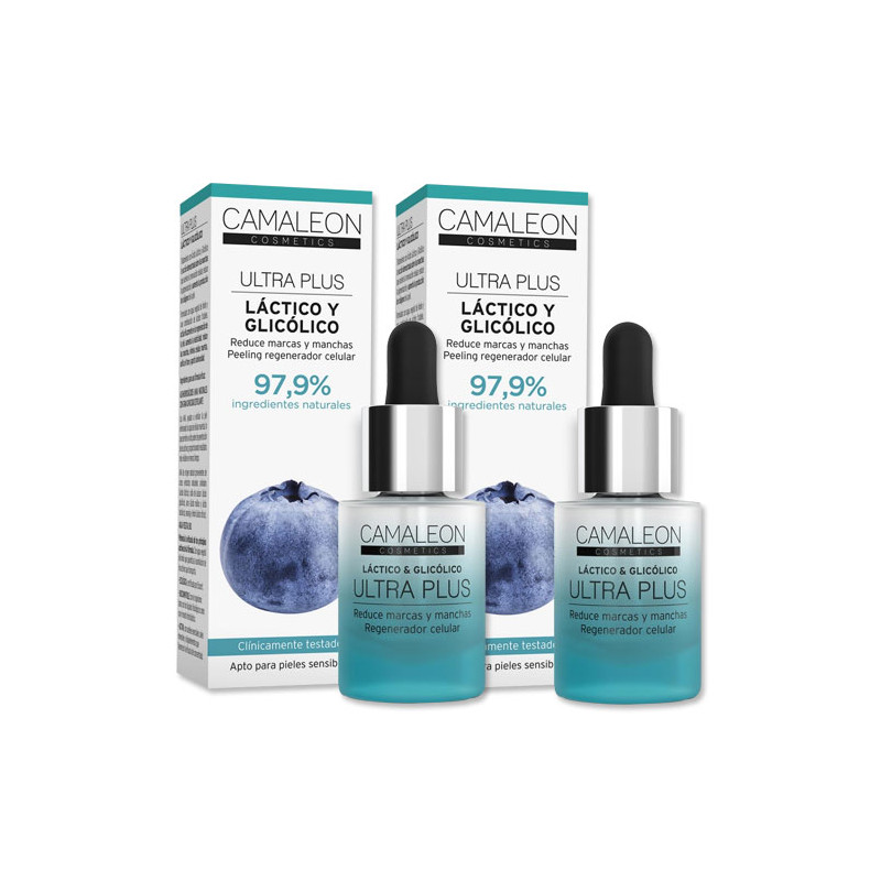 Camaleon Ultra Plus Serum Lactico y Glicolico Duplo 2x15ml