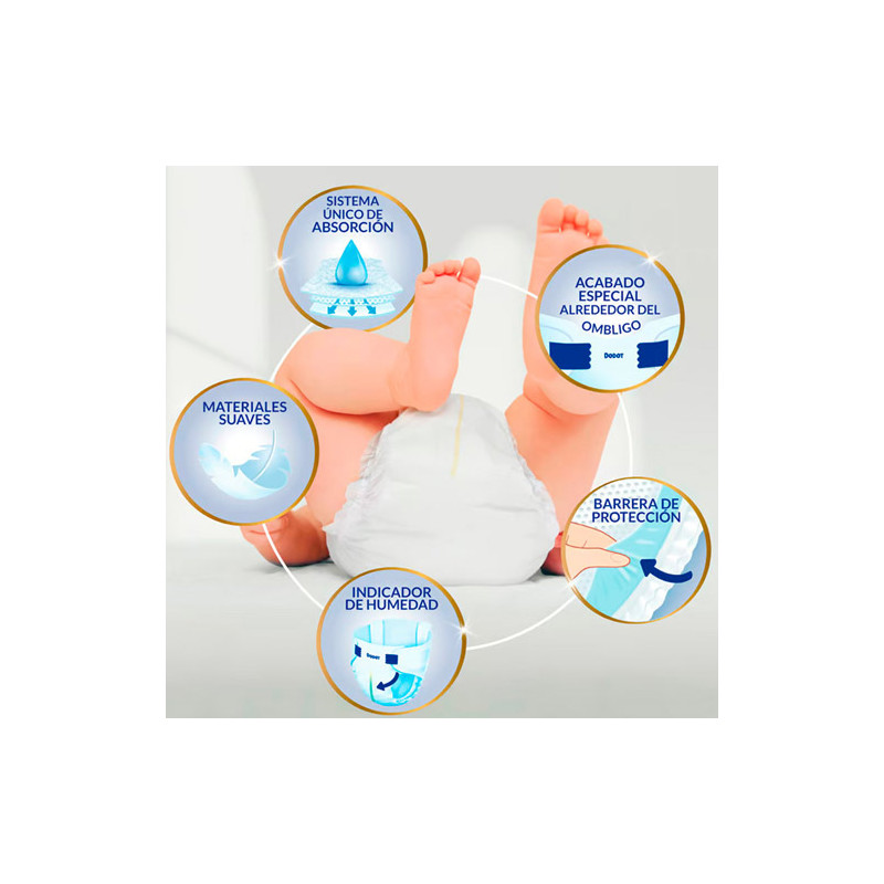Dodot Sensitive Pañal T2 4-8Kg 58Uds